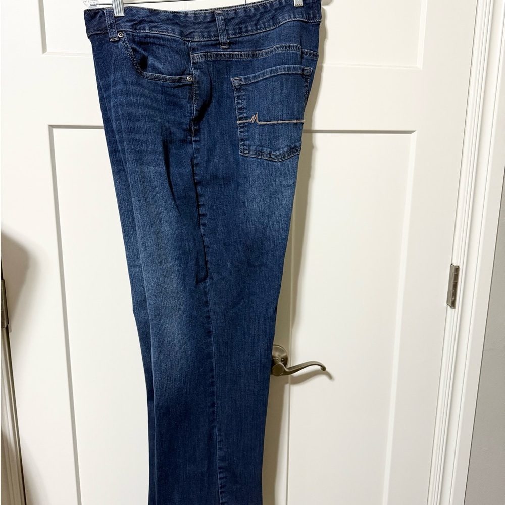 Maurices mjeans Mid Rise Slim Boot Classic Blue Women's Jeans Size 18W - Picture 2 of 11